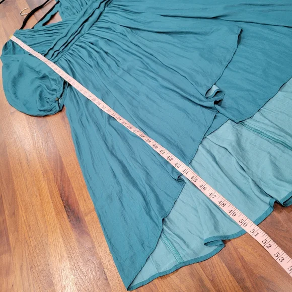 Anthropologie Gwendolyn Maxi Dress Hi Low Surplice Neckline Plus Size 16W - Picture 8 of 13